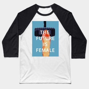 Future is Female Vintage Design Baseball T-Shirt